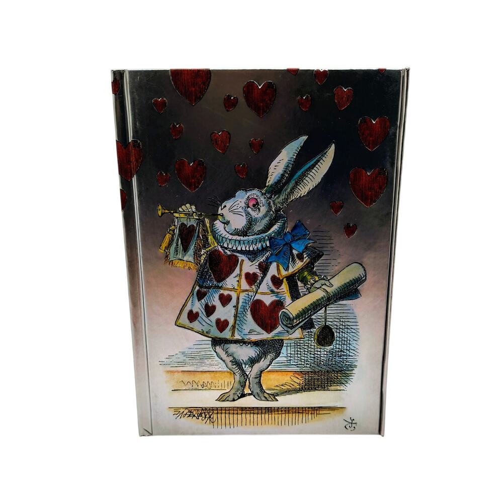 Alice in Wonderland White Rabbit Embossed Foil Journal